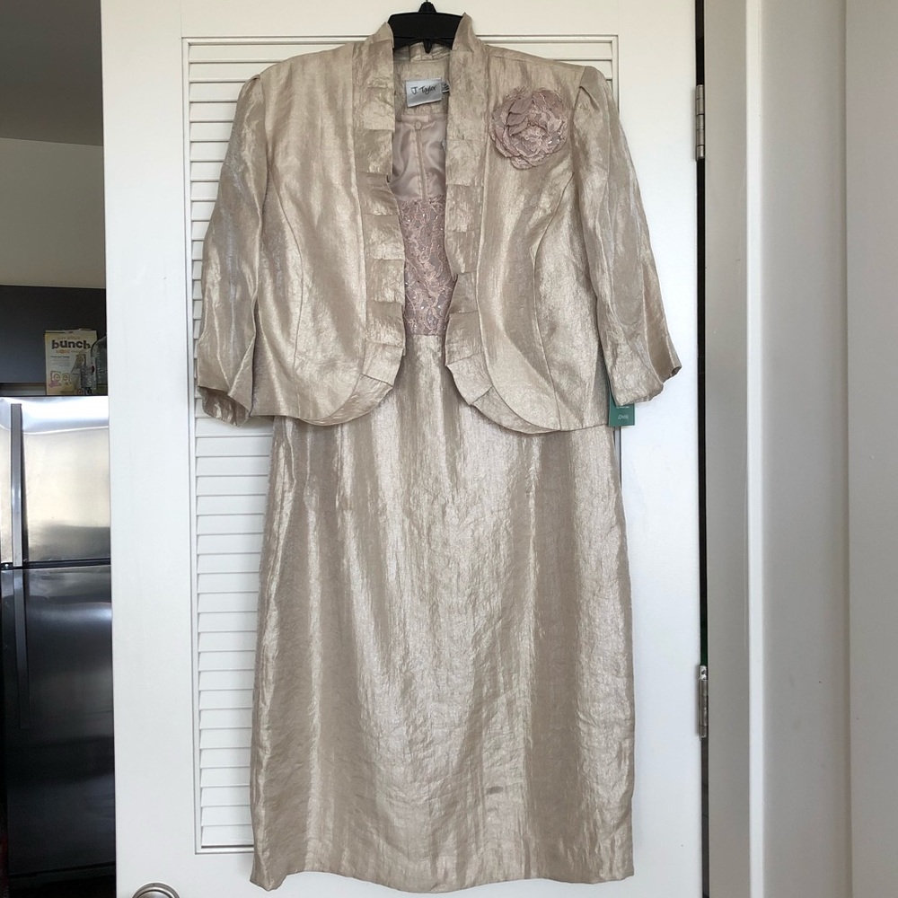 J. Taylor Two Piece Dress And Top Set